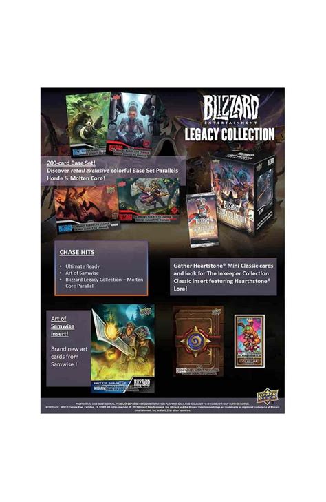 2023 Ud Blizzard Legacy Collection Blaster | ComicHub