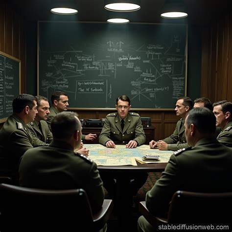 Wwii Military Planning Room With Bat Bombs Stable Diffusion Online