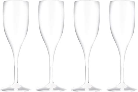 Set Van X Stuks Champagneglazen Prosecco Flutes Wit Ml Van