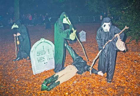 Plague Doctors In Graveyard Editorial Photo Image Of October Held 102792271