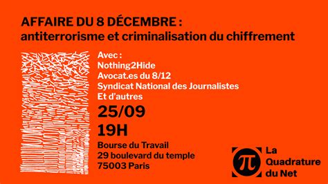 Affaire Du D Cembre Antiterrorisme Et Criminalisation Du