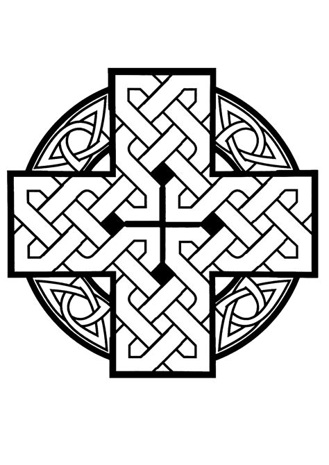 Celtic Knot Art Adult Coloring Pages