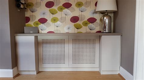 Radiator Cover With Desk Fitted And Bespoke Cabinets Bedrooms In