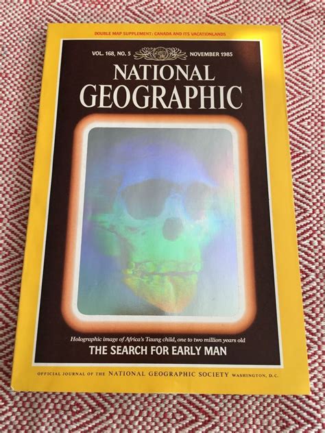 National Geographic Magazine Nov 1985 Map Supplement Holographic Early