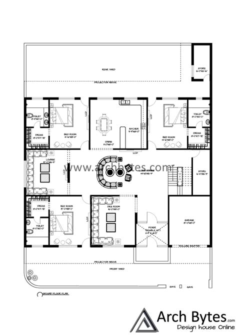 House Plan For Feet Plot Size Square Yards Gaj Artofit