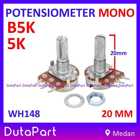 Jual Potensiometer Mono K Ohm B K Potensio Linear Mm Shopee Indonesia