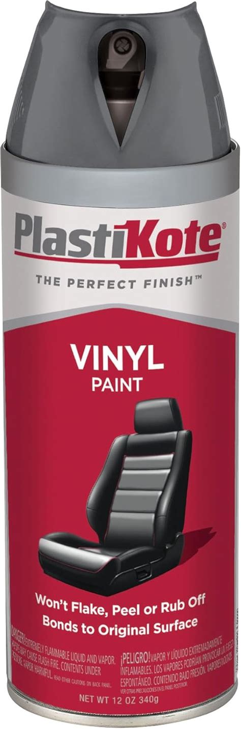 Plastikote 411 Black Vinyl Paint 12 Oz