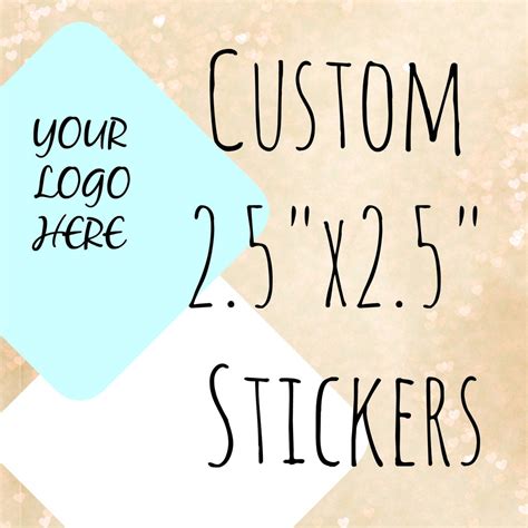 Square Custom Labels Custom Labels Custom Stickers | Etsy