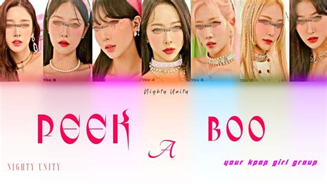 Red velvet Peek A Boo 레드벨벳 color coded lycris Your kpop girl