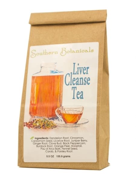 Liver Cleanse Tea Organic Herbal Remedy To Clean And Detoxify Your Liver