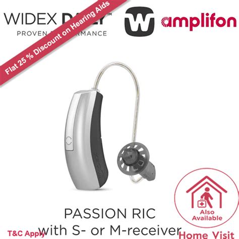 Receiver In The Canal Widex RIC Hearing Aids Model Passion RIC At