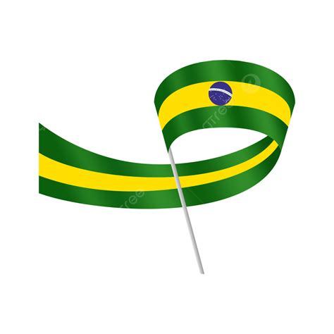 Ribbon Vector Design Template Brasil Bandeira Ilustração Png Fita Da