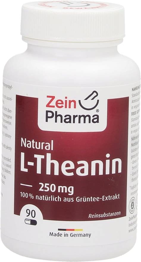 L Theanin Natural 250 mg 90 gélules ZeinPharma Boutique en ligne