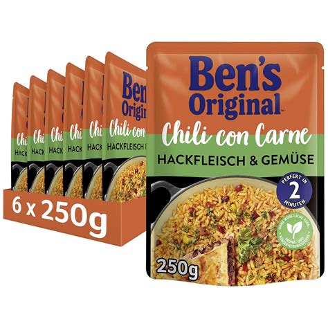 Bens Original Ben S Original Express Chili Con Carne Fertiggerichte