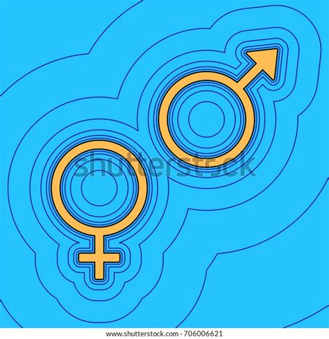 Sex Symbol Sign Vector Sand Color Stock Vector Royalty Free Shutterstock