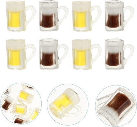 Toddmomy Adornos para tazas de té 150 piezas de cerveza de resina de