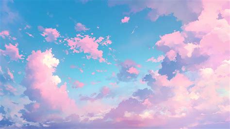 Pink Clouds Sky Background Desktop Wallpaper - Download in 4K