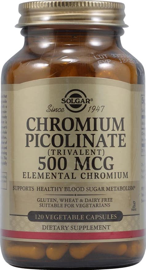 Solgar Chromium Picolinate Mcg Vegetable Capsules Best Deals