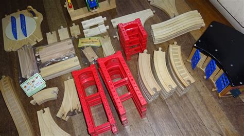 Wooden Train Tracks, Hobbies & Toys, Toys & Games on Carousell