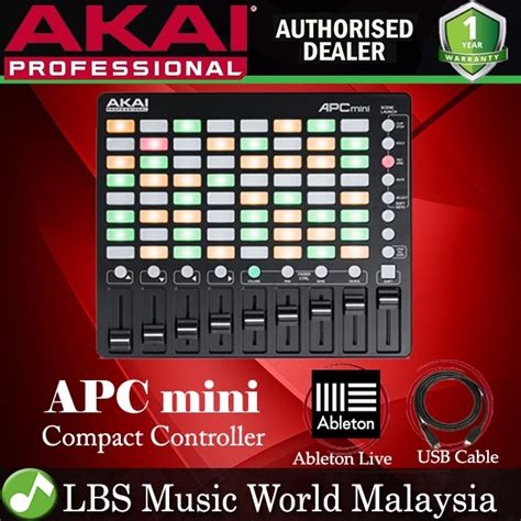 Akai Professional APC Mini Ableton Live Controller Midi พรอมปมกด 8x8