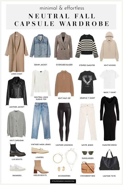 Effortless Capsule Wardrobe For Fall 2022 Minimal Modern Chic