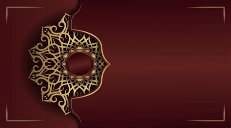 Arabesque luxury background round gold decoration 11587729 Vector Art ...