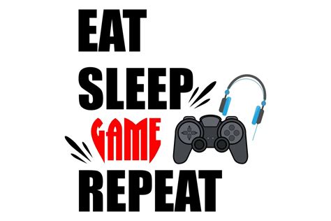 Eat Sleep Game Repeat Graphic By Pexelpy · Creative Fabrica