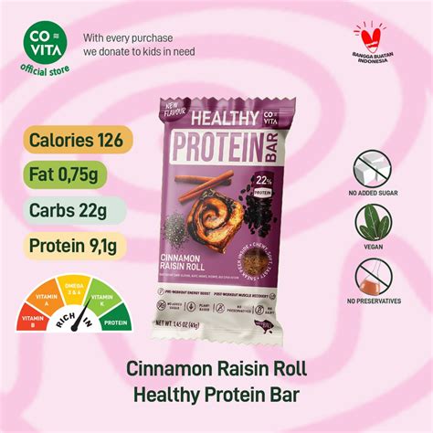 Jual Covita Healthy Protein Bar 1pcs 5 Pilihan Rasa Shopee Indonesia