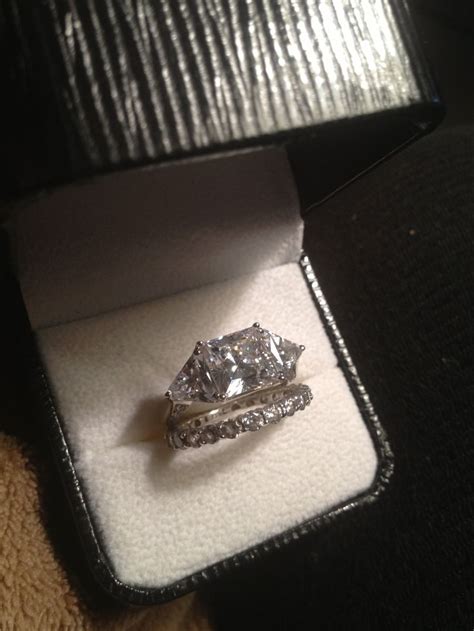 Redesigned Wedding Ring From My Husband Princess Trillion Round And