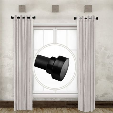 Nixie 1" Dia Side Window Curtain Rod 12-20 inch long (Set of 2) - Black - Walmart.com - Walmart.com