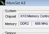MemSet Download: A easy to use tweaker for memory timings selecting