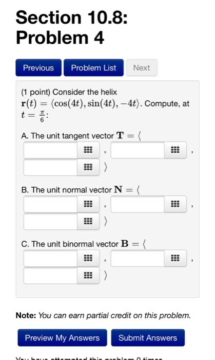 Solved Consider The Helix R T Cos 4t Sin 4t 4t Chegg