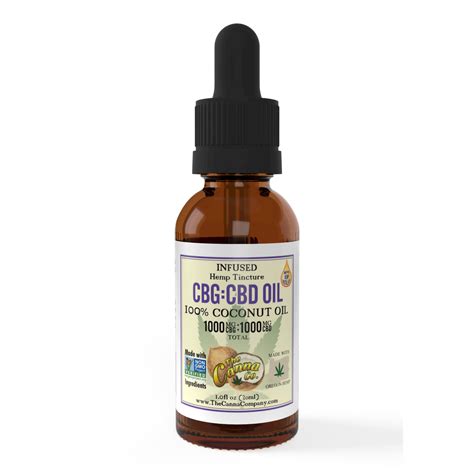 CannaCo CBG CBD 1000mg 1000mg Tincture Unflavored The Canna Company