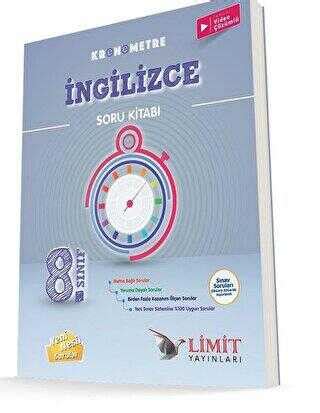 Limit Yayınları 8 Sınıf Kronometre İngilizce Soru Kitabı Bkmkitap