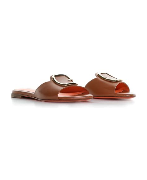 Santoni Slide Sandal With Buckle Italist