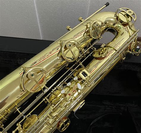 Professional Gold Lacquered Bb Bass Saxophone Low Bb Sax Free Shipping Ebay