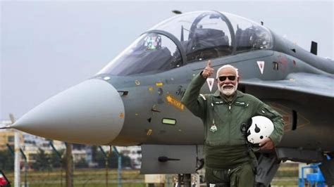 Pm Modi Undertakes Sortie On Tejas Aircraft Says Experience Was