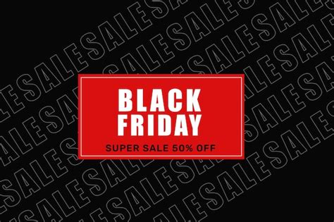 Premium Vector Black Friday Banner On Black Background Vector