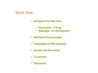 Hydrogel Drug Delivery System | PPT