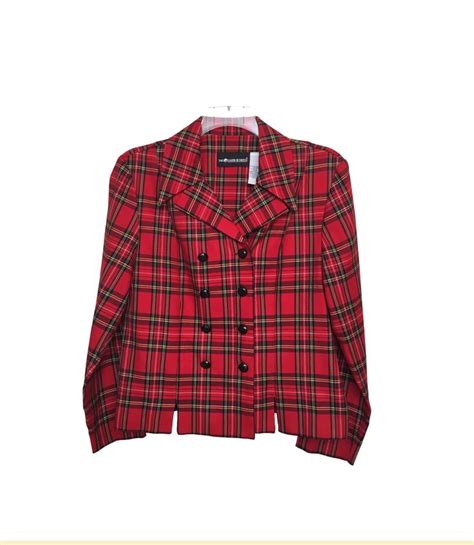 Stylish Red Tartan Checkered Jacket