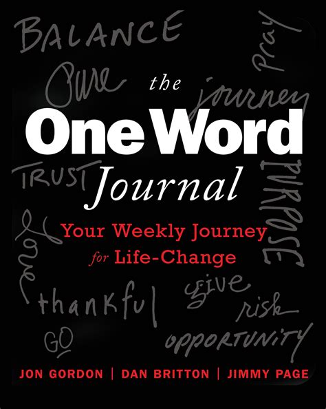 Jon Gordon One Word Journal