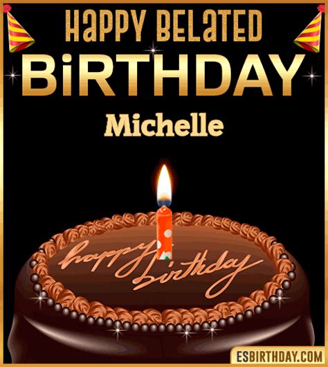 Happy Birthday Michelle  🎂 Images Animated Wishes【28 S】