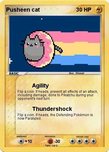 Pokémon Pusheen Cat 21 21 Agility My Pokemon Card