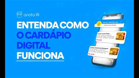 Veja como funciona o cardápio digital da Anota AI Delivery via