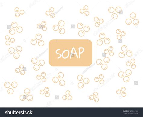 Soap Bar Bubbles Foam Aromatic Vector Stock Vector Royalty Free