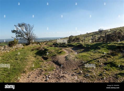 Path Over Dartmoor Stock Photo Alamy