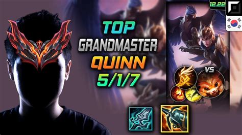 GrandMaster Top Quinn Build Kraken Slayer Fleet Footwork Quinn Top Vs