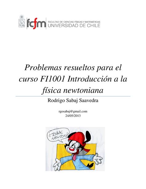 Gu A Introducci N A La F Sica Problemas Resueltos Para El Curso