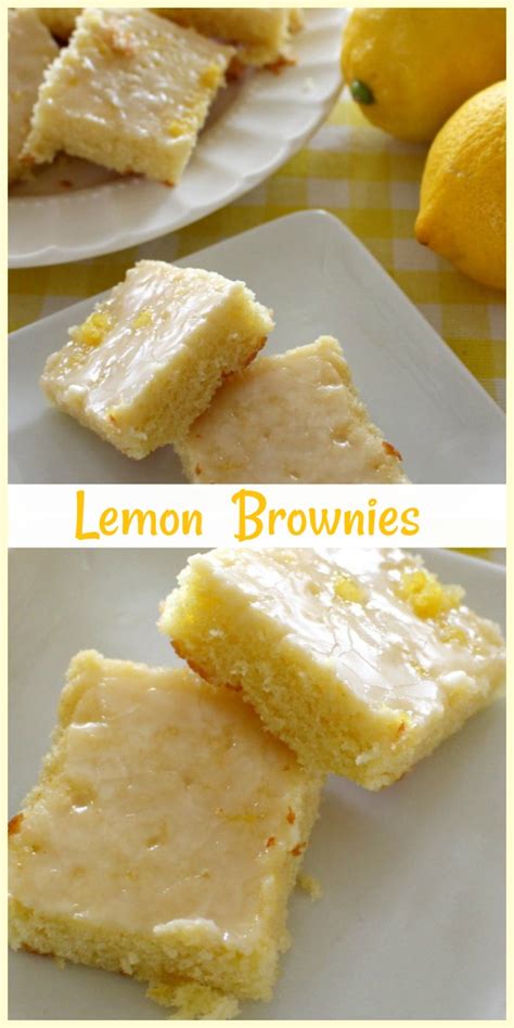 Chewy Lemon Brownies