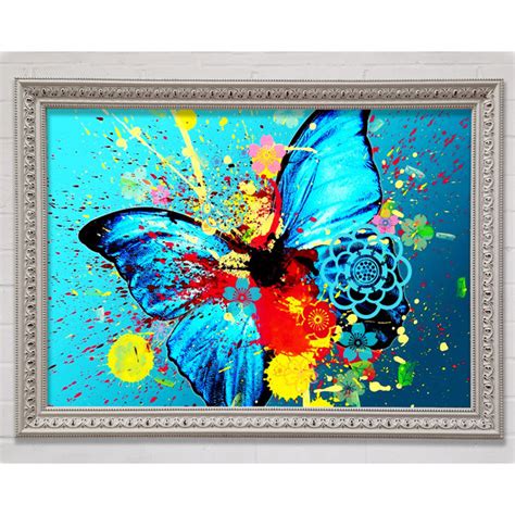 Bright Star Schmetterling Splash Einzelner Bilderrahmen Kunstdrucke